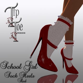 red sock heels